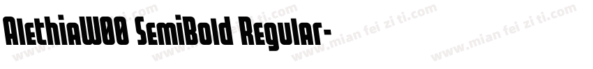 AlethiaW00 SemiBold Regular字体转换
